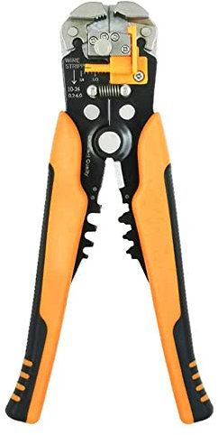 Alicates con función de pelado para terminales de crimpado de corte de cable 0.2-6.0mm² Herramienta manual automática de alta precisión, naranja