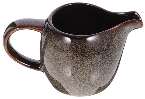 Keramikkrug Mit Griff Grau Für Kaffee Honig Tee Zeit-zubehör