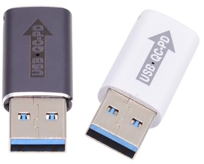 CY Adattatore 2 pz/lotto USB 2.0 A Maschio QC a PD USB-C Tipo C Femmina 5Gbps Adattatore di Alimentazione Dati per Laptop Tablet Telefono