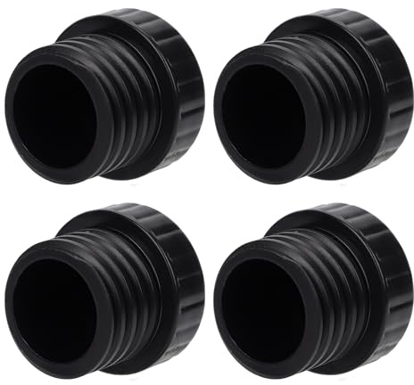 PEUTIER 4pcs Light Socket Safety Caps Plugs, ID 0.75 OD 1.02 Light Socket End Caps, Light Bulb Socket Cover Caps for String Lights, Recessed & Standard Light Sockets