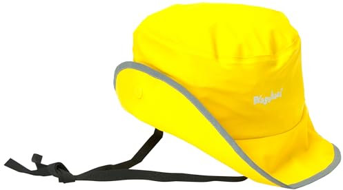 Playshoes Unisex Regen-mütze Südwester Regenhut, Gelb Ungefüttert, 52-56 EU