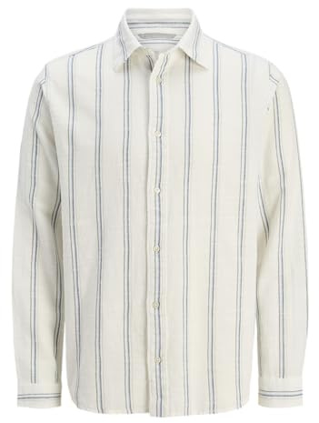 Jprccregent Dobby L/S skjorta, Chambray Blue, M