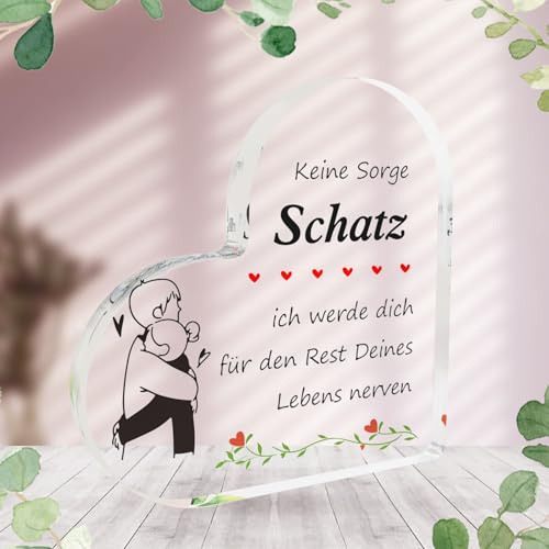 Jahrestag Geschenk Für Ihn,Valentinstag Geschenk Für Ihn,Jahrestag Geschenk Für Sie,Ich Liebe Dich Geschenke Für Frauen,Beziehung Geschenk,Herzförmige Briefbeschwerer