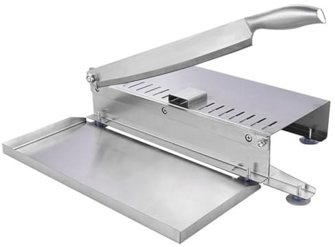 ABOOFAN Cuchillo Para Trinchar De Acero Inoxidable Manual Para Cortar Carne Congelada Pollo Pescado Uso Cocina y Carnicería