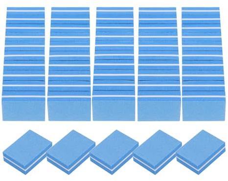 QUARKZMAN 20 Stück Buffer für Nägel, 100/180 Körnung Hoch Elastischer Nagel-Polierblock, Großhandel Nagelbuffing-Polierblöcke Professionelles Nagelpolierset für Acryl- und Naturnägel, Blau