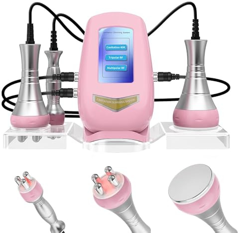 40K Amincissant Machine Appareil Minceur Machine Anti Cellulite, 3 En 1 Lipocavitation Radiofrequence Visage et Corps Entier Amincissants et Raffermissants