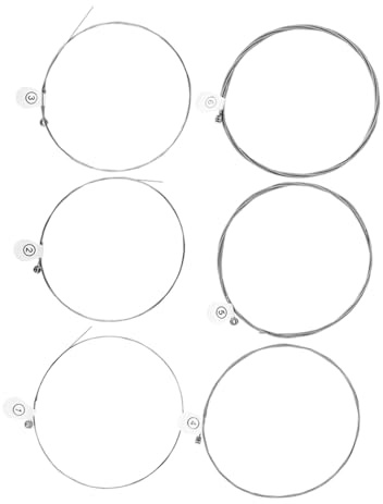 HEMOTON 6stücke Metall-basssaiten Nickelstahl Umwickelte Saiten Für Bass-ersatz Robuste Und Langlebige Saiten Praktisch Für Musiker