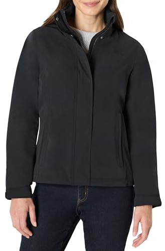 Amazon Essentials Women's Relaxed-Fit Packable Lightweight Waterproof Hooded Rain Jacket