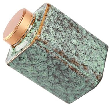 TOPPERFUN Contenitore in Per Tè Barattolo Sigillato Per Foglie Tè Forniture Contenitore Per Alimenti Nero e Verde