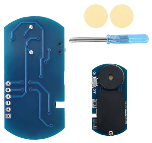 BTFO Generador Ruido de Grillo para Bromas, Pitido Molesto con 16 Sonidos Herramienta de Broma Semicircular Oculta para Oficina Hogar Escuela y Fiestas en Coche (Azul)
