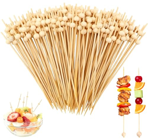 200 Stück Spieße Fingerfood, 12 cm Holzspieße, Cocktailspieße Für Party Catering, Kinder Snacks Und Home Decoration, Fingerfood Zubehör