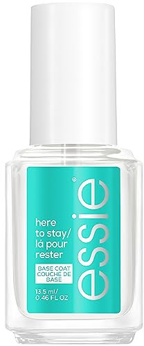 Essie Base Coat here to stay, Farbfixierung des Lacks und Schutz der Nägel vor Verfärbung, 13,5 ml