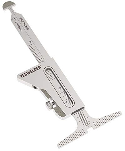 YESWELDER HI-LO Stainless Steel Welding Gauge Inch&Metric for Measurement of Pipe After Fit-up/Alignment Fit-Up Gap 32mm 37 1/2