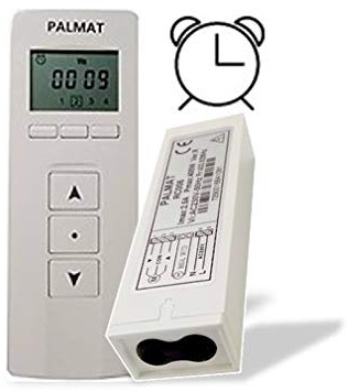 PALMAT Funkempfängers für Rollladenmotoren und 4 Funkhandsender mit Timerfunktion (1 Einheit)