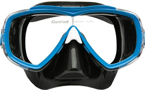 Cressi Estrella Mask Black/Blue - Schnorchelmaske für Erwachsene Estrella, Schwarz/Blau, Einheitsgröße, Einheitsgröße