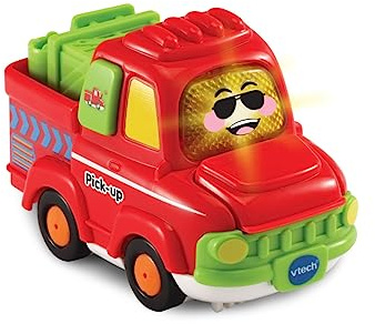 Vtech TUT TUT Baby Flitzer - Pick-up – Spielzeugauto mit Musik, aufleuchtender Taste, spannenden Sätzen und Geräuschen – Für Kinder von 1-5 Jahren