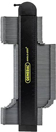 General Tools 833X Angle-IZER™ Contour Gauge with Lock, Profile Gauge, Shape Duplicator, 10-Inch (254mm), Precisely Copy Irregular Shapes for Perfect Fit and Easy Cutting