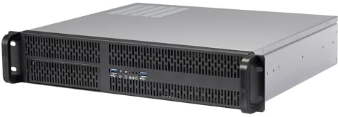Rosewill 2U Server Chassis Rackmount Case | 4 3.5/2.5 HDD, 1 5.25 Device | Micro-ATX Compatible | 2 x 80mm PWM Fans | 2X USB 3.0 | Silver/Black - RSV-Z2700U