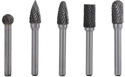 5-teilige Rotationsfräser, Grat-Die Grinder Schaft-Set mit 6-mm-Schaftfräser-Bit-Set für die Formenherstellung aus Metall