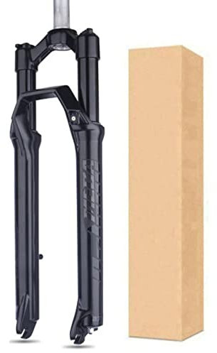 ZECHAO 27,5/29in MTB Fahrradgabel,1-1/8 100mm Reise Federdämpfung Mechanische Gabel 9mm Schnellspanner Fahrrad Federgabel (Color : Black, Size : 27.5inch)