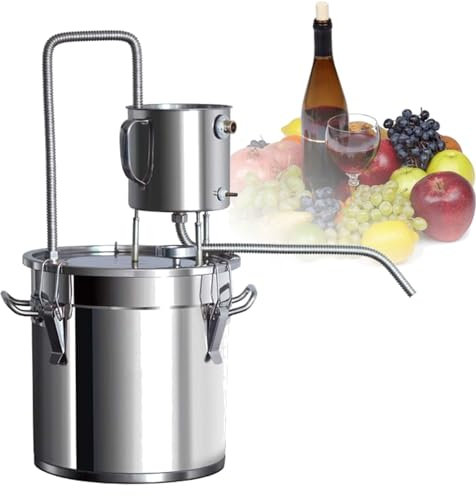 NVYAZJ Kit per Fare Birra Fatta in casa da 50 Litri, distillatore al Chiaro di Luna in Rame di Grande capacità con termometro in Acciaio Inossidabile 304 pentola Antiaderente Passaggio Gratuito