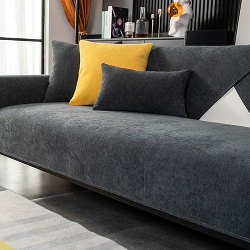 YWQJL Sofabezug 1 2 3 4 Sitzer Sofaschoner rutschfest Couchbezug L Form Waschbarer Dekor Perim Sofa Decken Sofaschutz Katze Hund Decke Doppelseitiger Gesteppter(C-1,90x210cm)