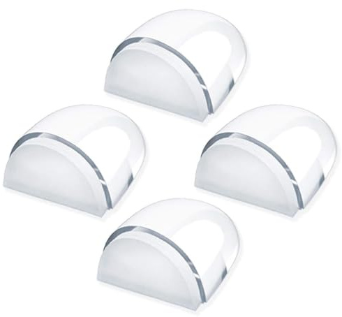 Türstopper Boden zum Kleben, Transparente Selbstklebende Bodentürstopper, 4 Stück Selbstklebender Boden Türstopper,Transparent zum Kleben Bodentürstopper, Türpuffer Boden Wandpuffer