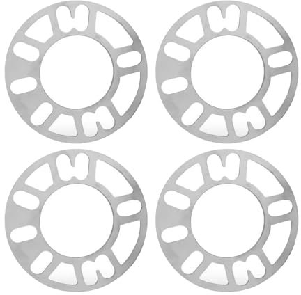 4 Pcs Elargisseur De Voie Alliage Aluminium, Entretoises de Roue Universelles, 8mm Entretoise De Roue En Alliage pour Améliorer la Stabilité et l'Apparence d'Auto