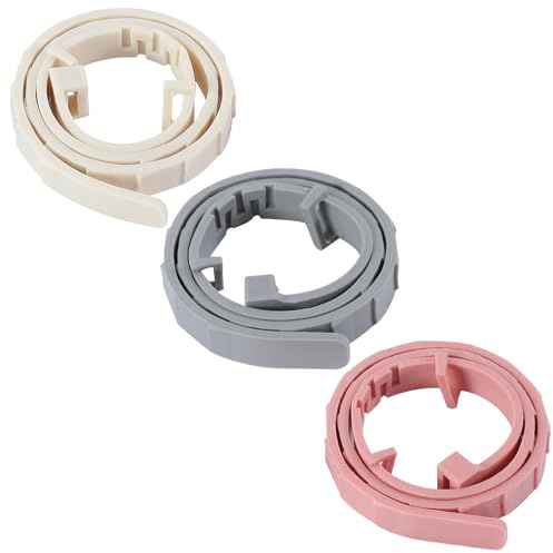 Collare Antiparassitario per Gatti,3 Pezzi Collare Antipulci Gatto,Collare Antipulci Cane Piccola,Naturale Regolabile Impermeabile Protezione Collare Antipulci (Bianco+Grigio+Rosa, L)