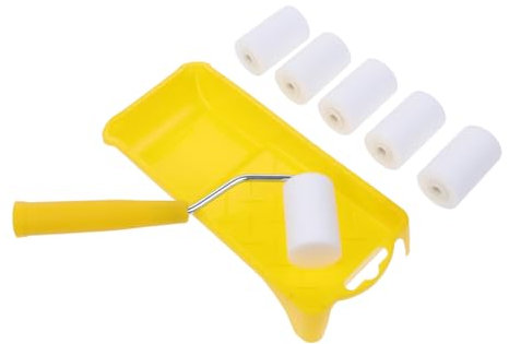 Angoily 2-zoll-mini-farbroller-set 8-teilig Einfach Zu Verwendendes Wandmalwerkzeug Für Heimwerker