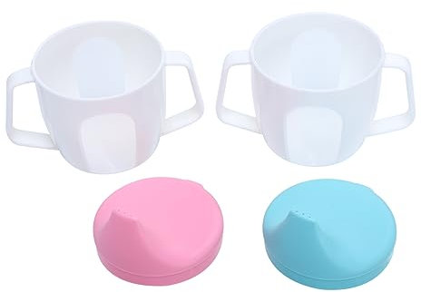 Toyvian Ausgießer 2pcs Kinderbecher Auslaufsicher - Einfach Zu Halten Für Das Trinktraining Des Babys