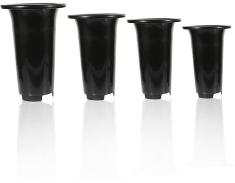 Milisten 4pièces Pots De Fleurs Plastique Respirants avec Drainage pour Orchidées De Pots Écologiques Et Anti-Casse pour Plantes Intérieur Et Extérieur