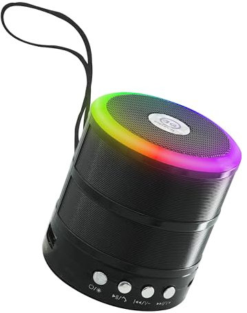 EQTECH Cassa Bluetooth Potente Portatile, Bluetooth 5.3, Bassi Extra e Audio Stereo, 5h di autonomia, Impermeabile IPX7, EQ, USB/TF/AUX Speaker Altoparlante Bluetooth da casa ed esterno