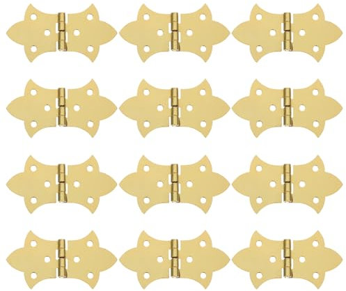 jojofuny Lot De 12 Charnières Vintage Charnières Métalliques Pour Boîtes À Bijoux – Quincaillerie De Montage Pour Meubles Anciens Coffres À Trésors Armoires Accessoires De