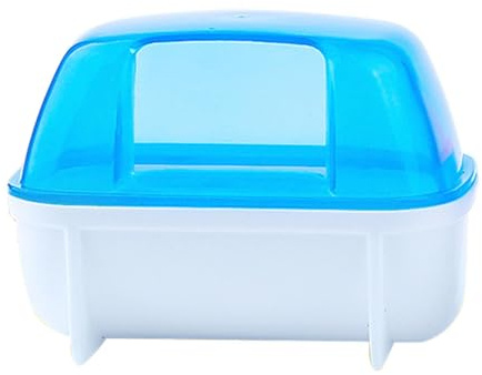 Hamster-Badezimmer – Hamster-Sandbad-Behälter, 1 x Sandbad für Hamster, abnehmbare Hamster-Badewanne, Toilette, Hamstertoilette, Zwerghamster-Zubehör für Zwerghamster, Rennmäuse