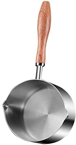 VICASKY Casserole Inox avec Poignée Petite Casserole Multifonction pour Chauffer Lait et Œufs pour Cuisine Quotidienne
