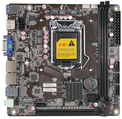 Carte mère N17 NAS pour ordinateur de bureau, DDR4 LGA1151, compatible i3/i5/i7, processeur Intel de 6e à 9e génération, carte réseau 2 Gigabit, M.2 NVME + MSATA, 6SATA3.0/USB3.0/PCIE_16X Carte de