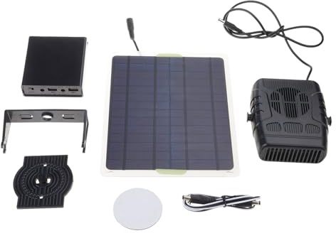 Calentador de energía solar de tamaño compacto para invernaderos y gallineros, equipo de calefacción al aire libre, calentador de casas de perros