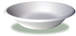 Romano Biosolution - Piatti fondi compostabili in polpa di cellulosa, usa e getta, microonde, resistenti a liquidi, 600 pezzi, biodegradabili per feste e catering, Diam. 19 cm