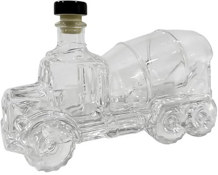 Decantador de whisky, decantador de camión mezclador de cemento, decantador de camión de 300 ml, decantadores de camiones de bebidas, para brandy bourbon, bebidas, reuniones familiares,