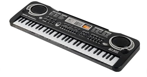 Organo elettronico a 61 tasti Tastiera digitale USB Pianoforte Strumento musicale Gioco con microfono Modalità di multiple Crescita interesse per la musica Sviluppo del potenziale