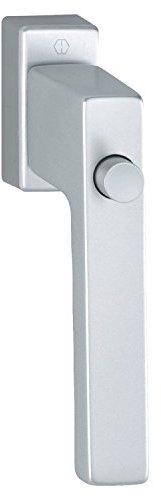 HOPPE 3937456 Fenstergriff Toulon-Sperrknopf, mit VK, Silber elox
