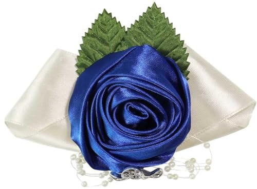 Fouriding Blumenarmband Hand Rose Blumen Armband Handgelenk Corsage Armreif Wrist Flower Blume für Hochzeiten für Braut Brautjungfer Mädchen Hochzeit Prom Party