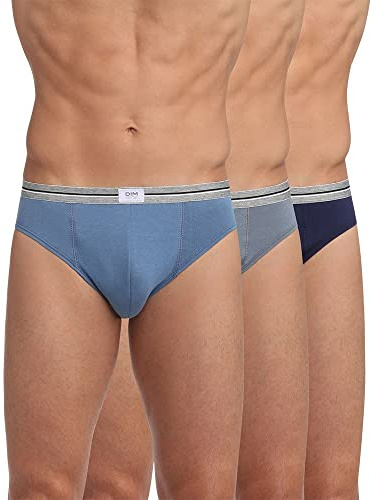Dim Slip Ultra Resist X3 Slip Homme Multicolore (Bleu Jean/Gris Souris/Bleu Denim 96h) X-Large (Taille fabricant: 5) 3lot de3