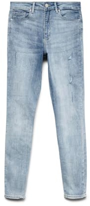 Vero Moda Dam VMSOPHIA HR Skinny DESTR J AM314 jeans, blå, 34 (Large)