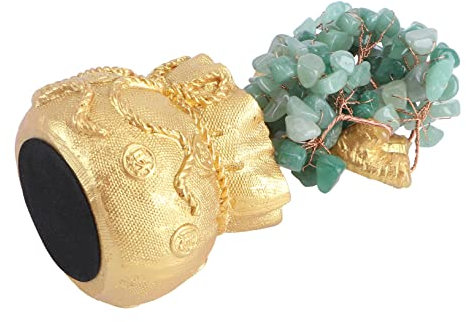 Homoyoyo Kristall-geldbaum Bonsai-Stil Heimdekoration Baumschmuck Geldbaum-Ornament Feng-Shui-Dekoration Grün Reichtum Symbol