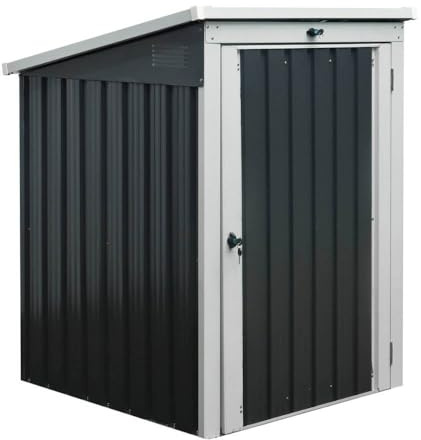Home Deluxe - Caja de Basura Basura S - Dimensiones 104 x 101 x 134 cm, Superficie 0,77 m² - para 1x Cubos de Basura de 240 L I Caja de Basura, Caja de jardín