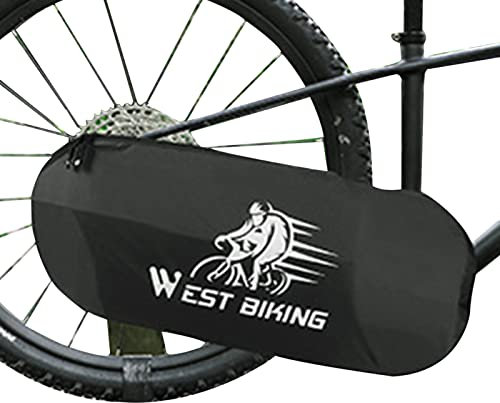 Fahrradkettenabdeckung | Rennrad-Kettenschutz,Kettenrahmenschutz für Rennräder und Mountainbikes mit reflektierendem Logo, Reißverschluss, wasserdicht Jildouf