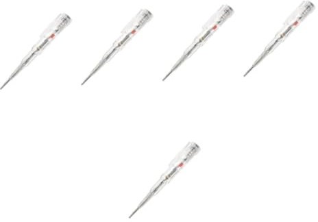 DOITOOL 5stücke Zweifarbiger Spannungsprüfer Stift Hochsensibler Elektrischer Tester Mit -anzeige Kompakt Und Tragbar Für Haushaltsanwendungen Und -projekte
