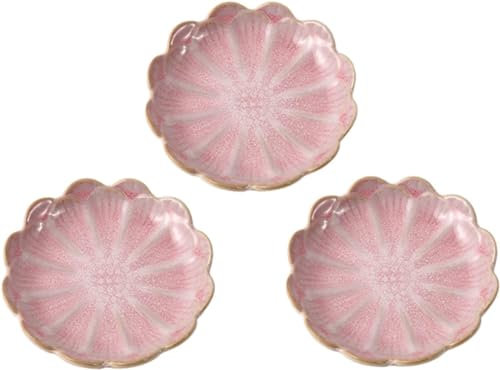 ELEGAM Tapasschalen, Keramikschale, 4,4-Zoll-Keramik-Lotusschale, Saucenschalen for Sushi-Sauce, Snack, Grillen und Soja-Keramikschale, Dip-Schale und andere Gewürzgerichte. (Farbe: C) (Color : C)